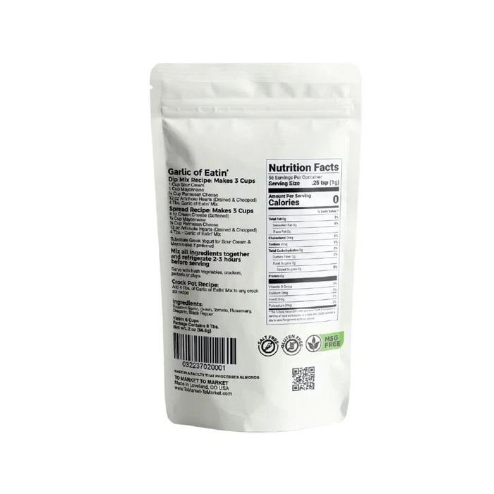 To Market - To Market Dip Mix: The Garlic of Eatin' 2oz